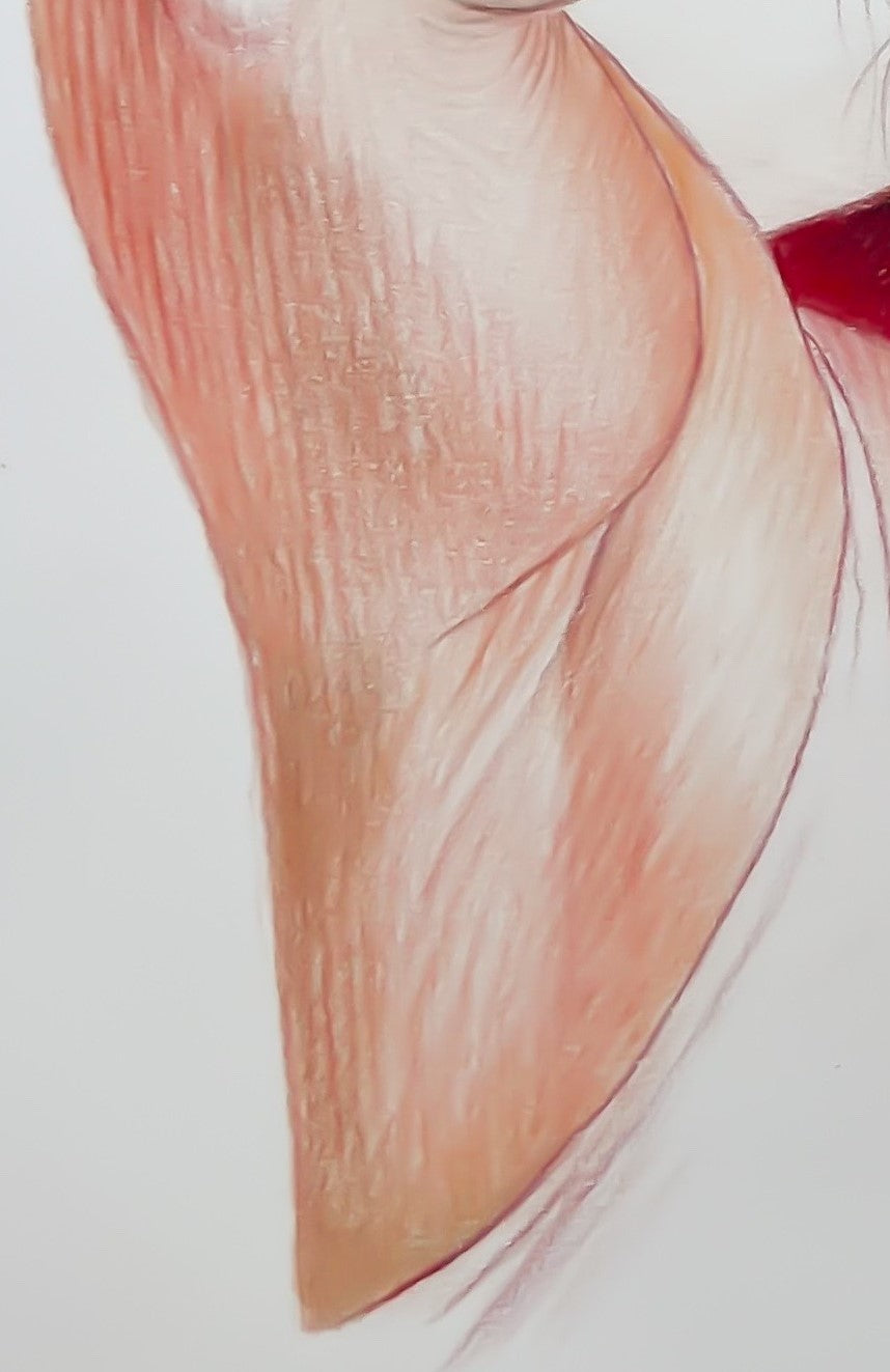 When Light Hurts — original People — detail 6 — painting by Phaedra | VanArtHub original art
