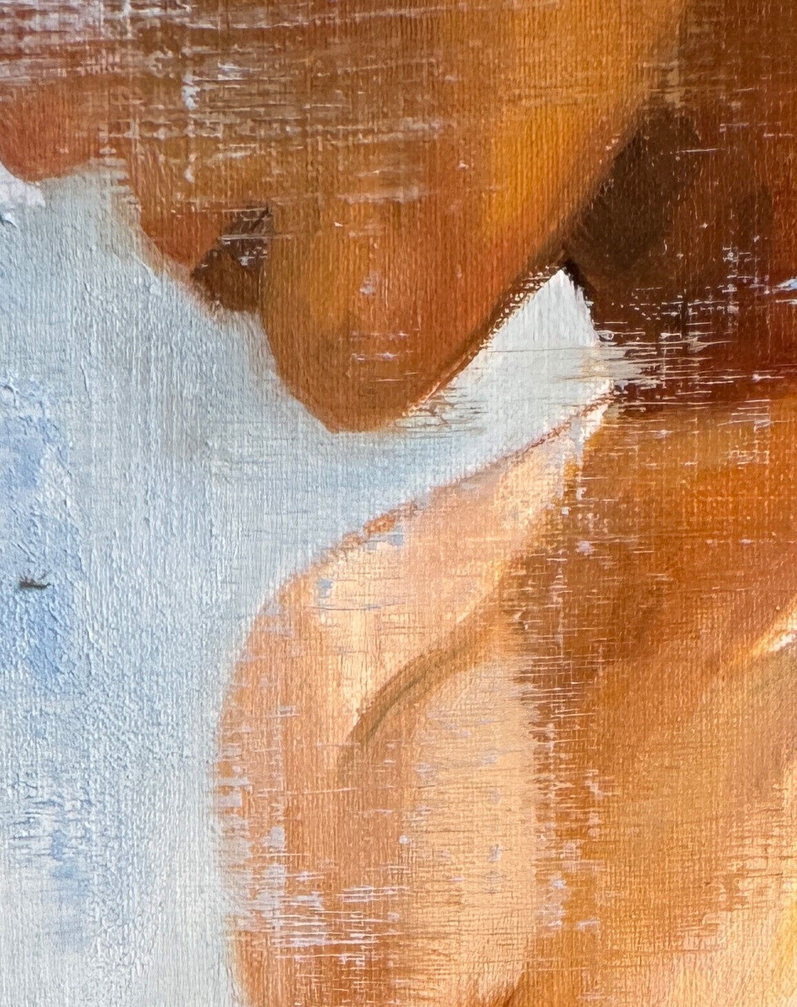 Echoes of the Unseen 03 — Abstract, Fine Art People — detail 4 — painting by Nahira | VanArtHub original art