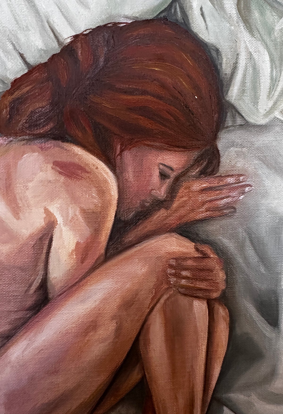 Nest of Silence — Fine Art Nature — detail 4 — painting by Nahira | VanArtHub original art