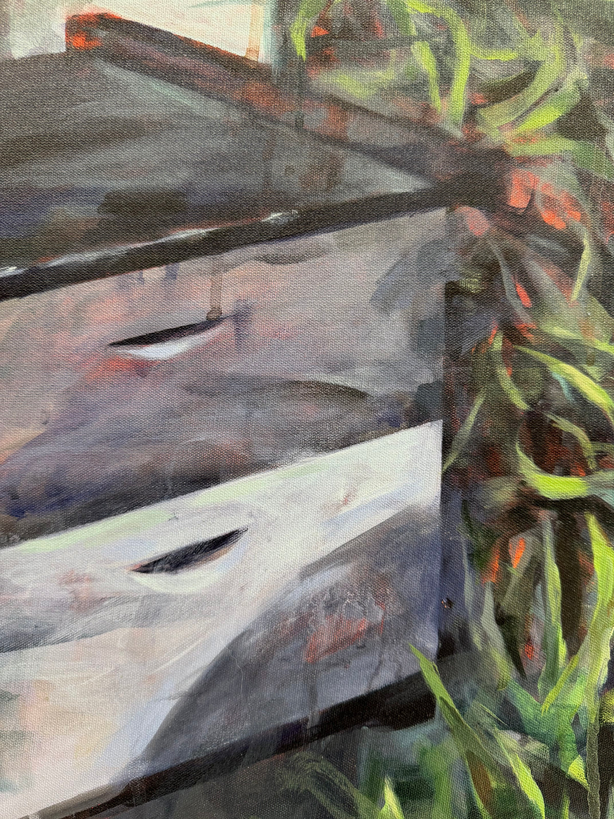 Twilight — Expressionism Nature — detail 5 — acrylic by Nima Sayadian | VanArtHub original art