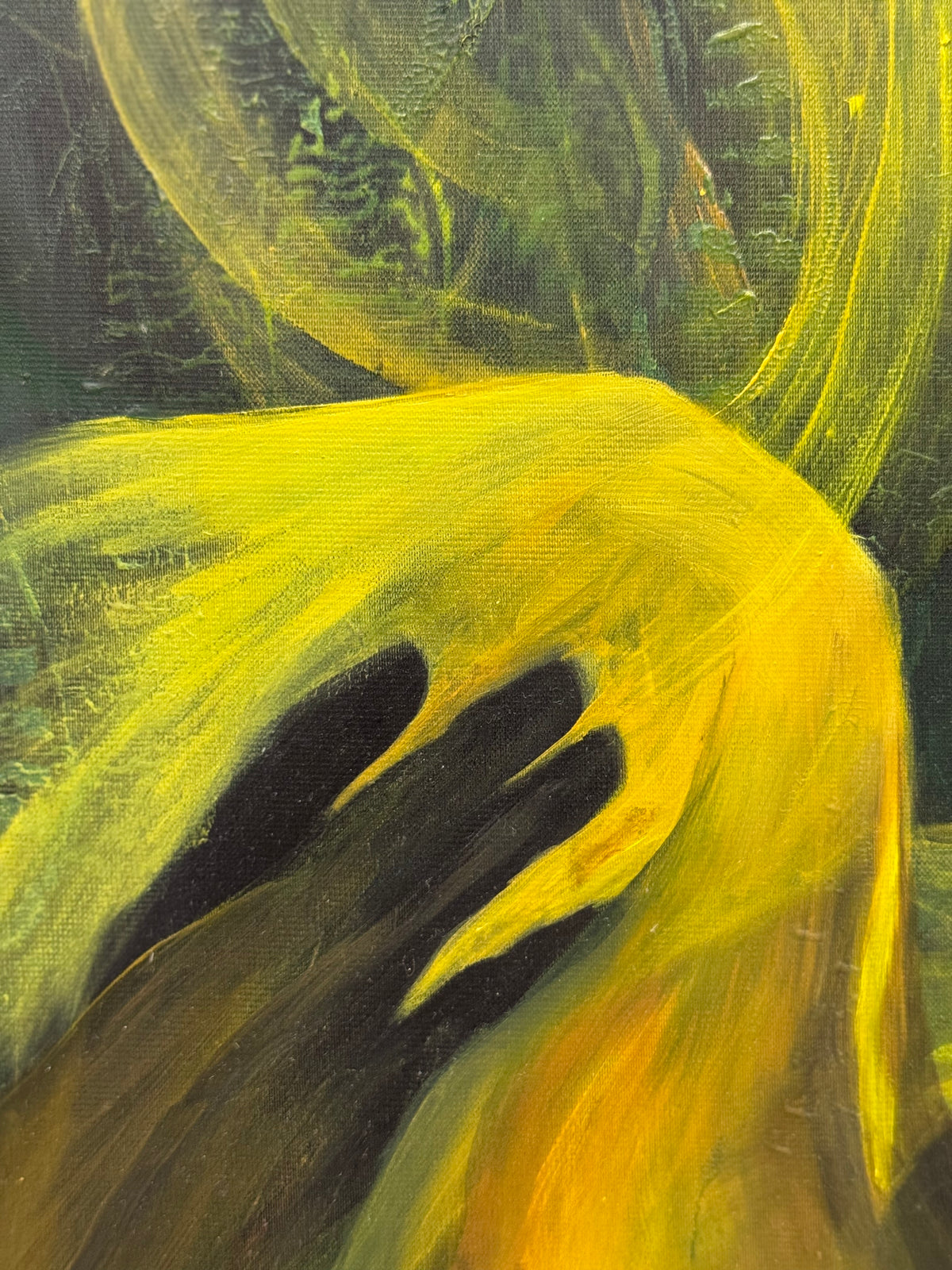 Radiance — Abstract art — detail 6 — acrylic by Roshan | VanArtHub original art
