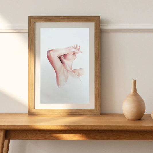 Original colored pencil artwork on artboard by Phaedra