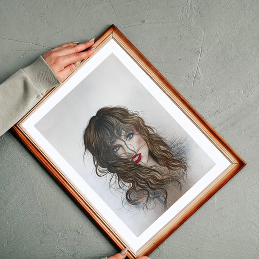 Original colored pencil artwork on artboard by Phaedra