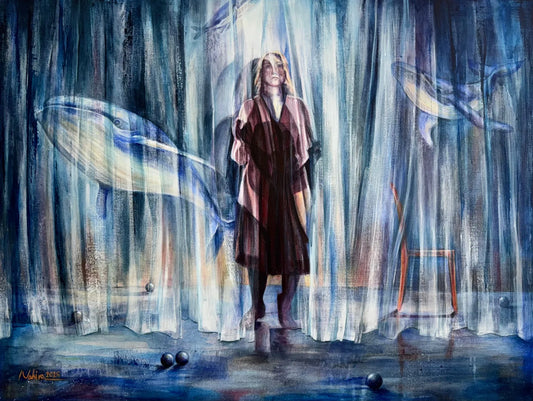 An original VanArtHub painting, part of a guide to buying original art in Vancouver