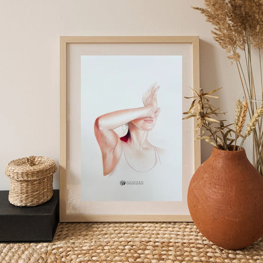 Original colored pencil artwork on artboard by Phaedra
