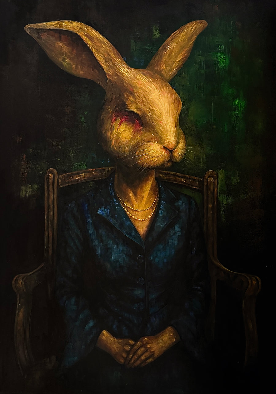 The Wound adorned: Original Oil on Canvas by Phaedra | VanArtHub, an original painting in the Contemporary Office Paintings collection