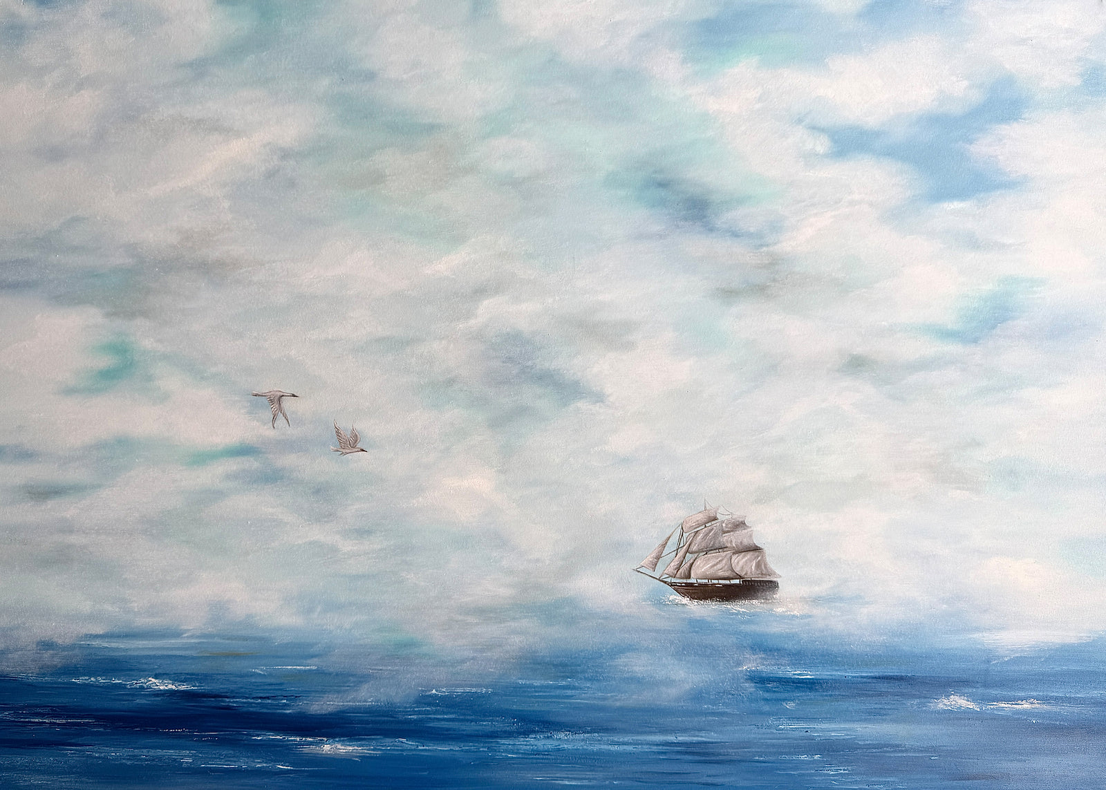 Voyage Through the Clouds, original artwork by Phaedra