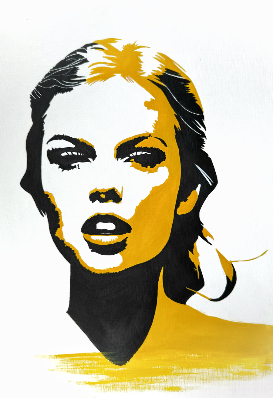 Solar Stare: Original Acrylic on Canvas by Nahira | VanArtHub, an original painting in the Large Wall Art for Living Room collection