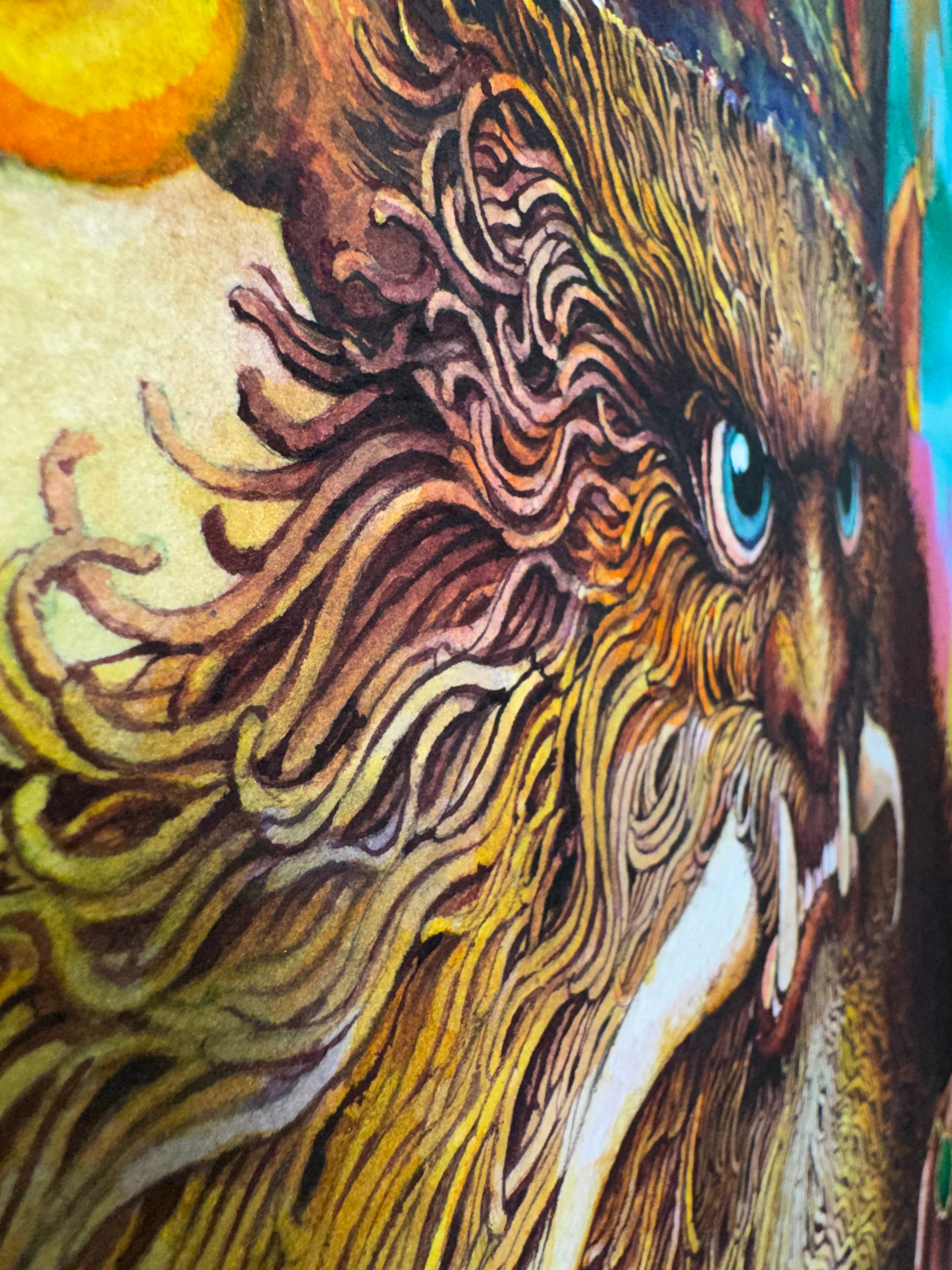 The Thinking Monster (Div Andish) - detail 3 - VanArtHub | VanArtHub