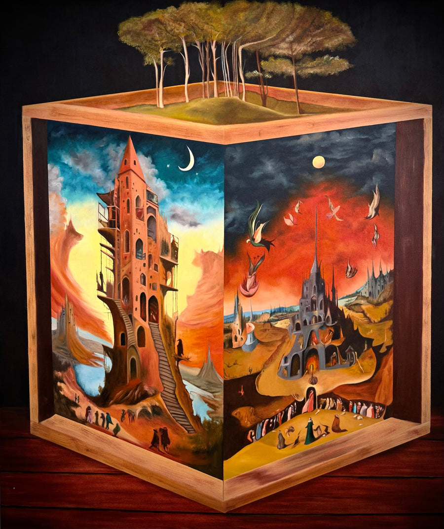 Endless World: Original Artwork by Melina Ghaemi | VanArtHub, an original painting in the Hotel Wall Art collection