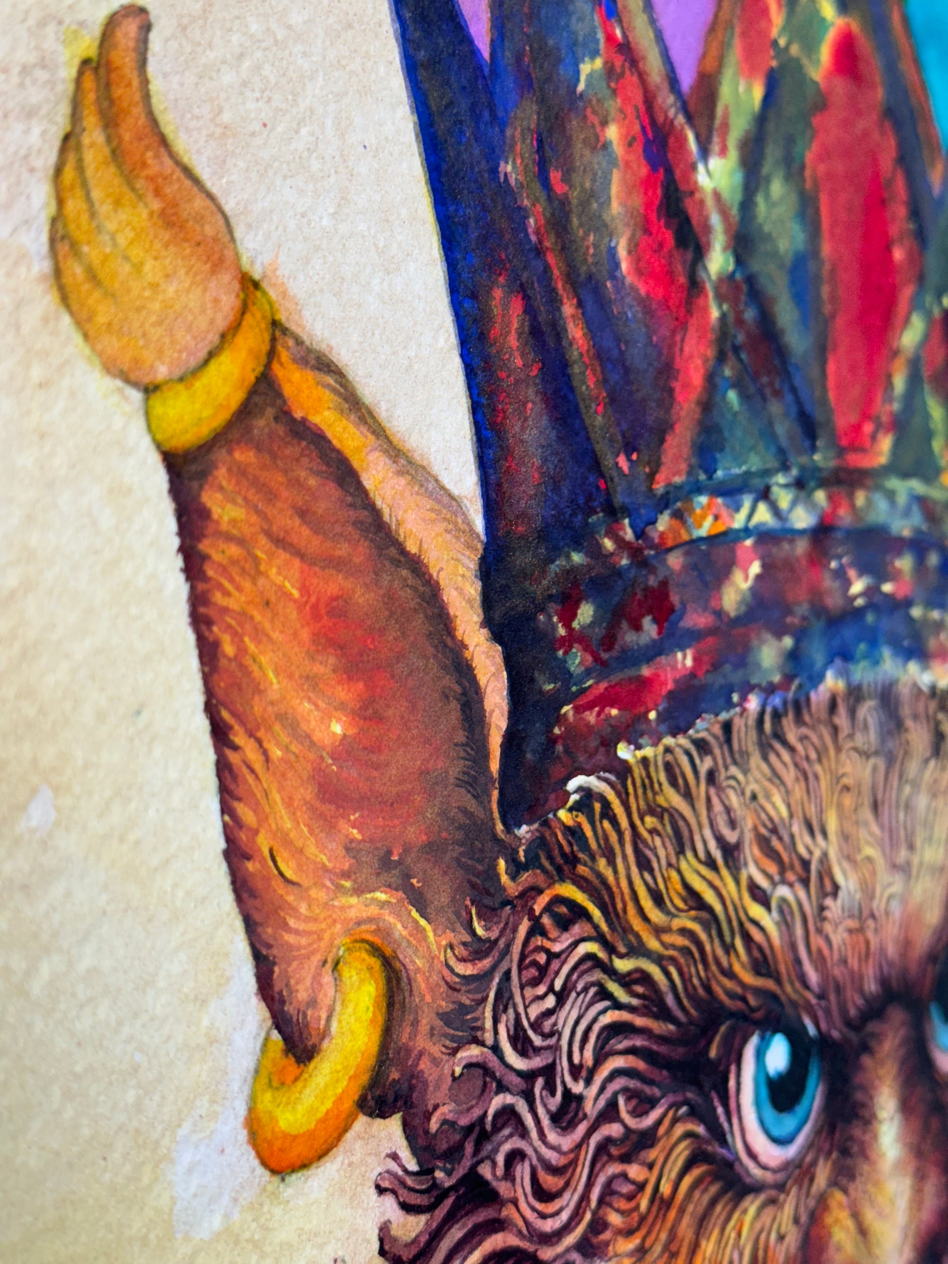 The Thinking Monster (Div Andish) - detail 5 - VanArtHub | VanArtHub