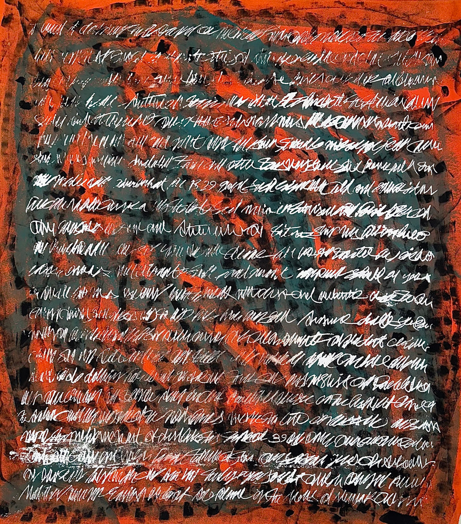 Silent Echo: Original Acrylic on Canvas by Peyman Mehdizadeh | VanArtHub, an original painting in the Office Art collection