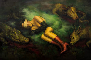 Second Skin: Original Oil Painting on Canvas, 150×100 cm