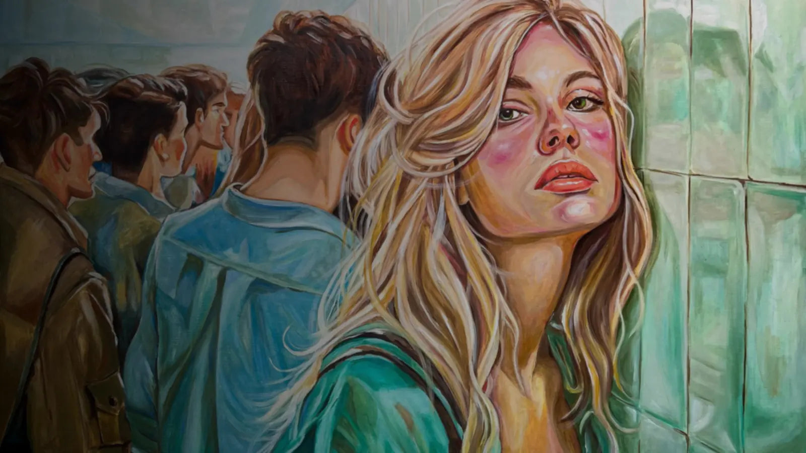 Original painting from the VanArtHub collection, shown alongside a comparison with Arts Off Main