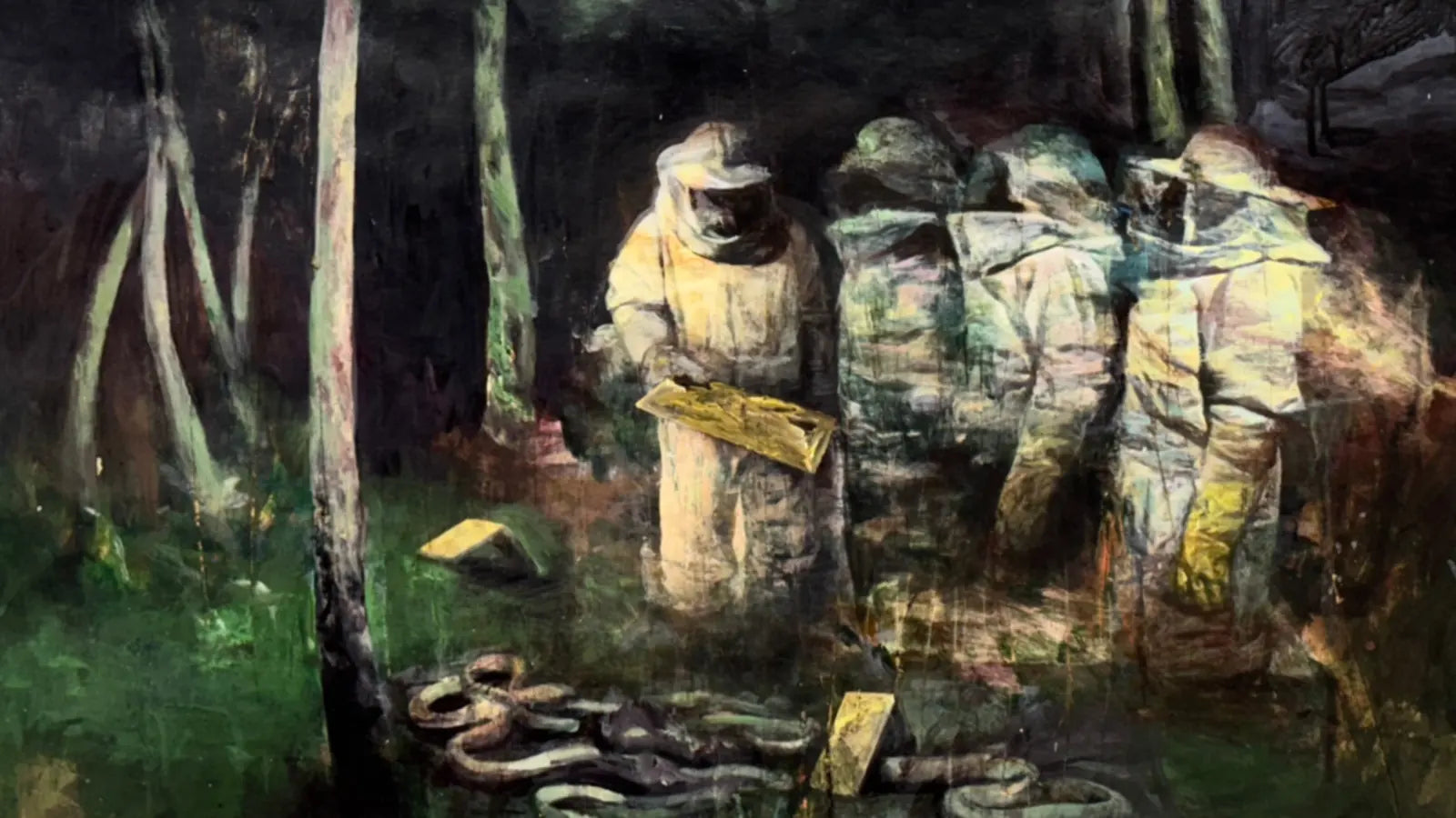 Original painting from the VanArtHub collection, shown alongside a comparison with Ian Tan Gallery