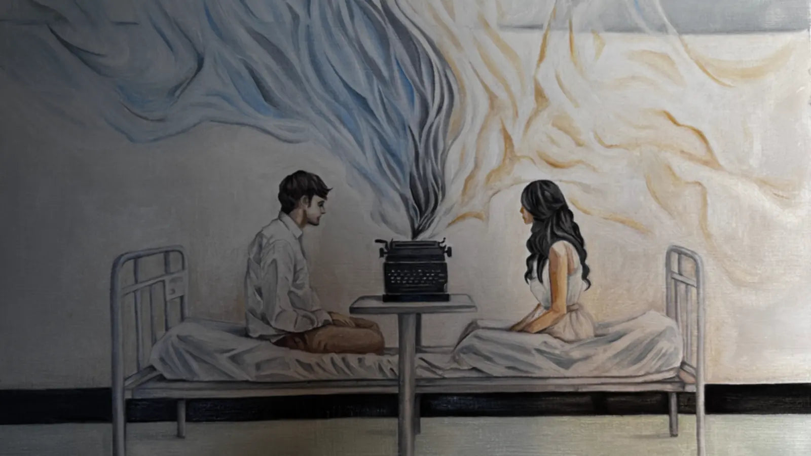 Original painting from the VanArtHub collection, shown alongside a comparison with Jennifer Kostuik Gallery
