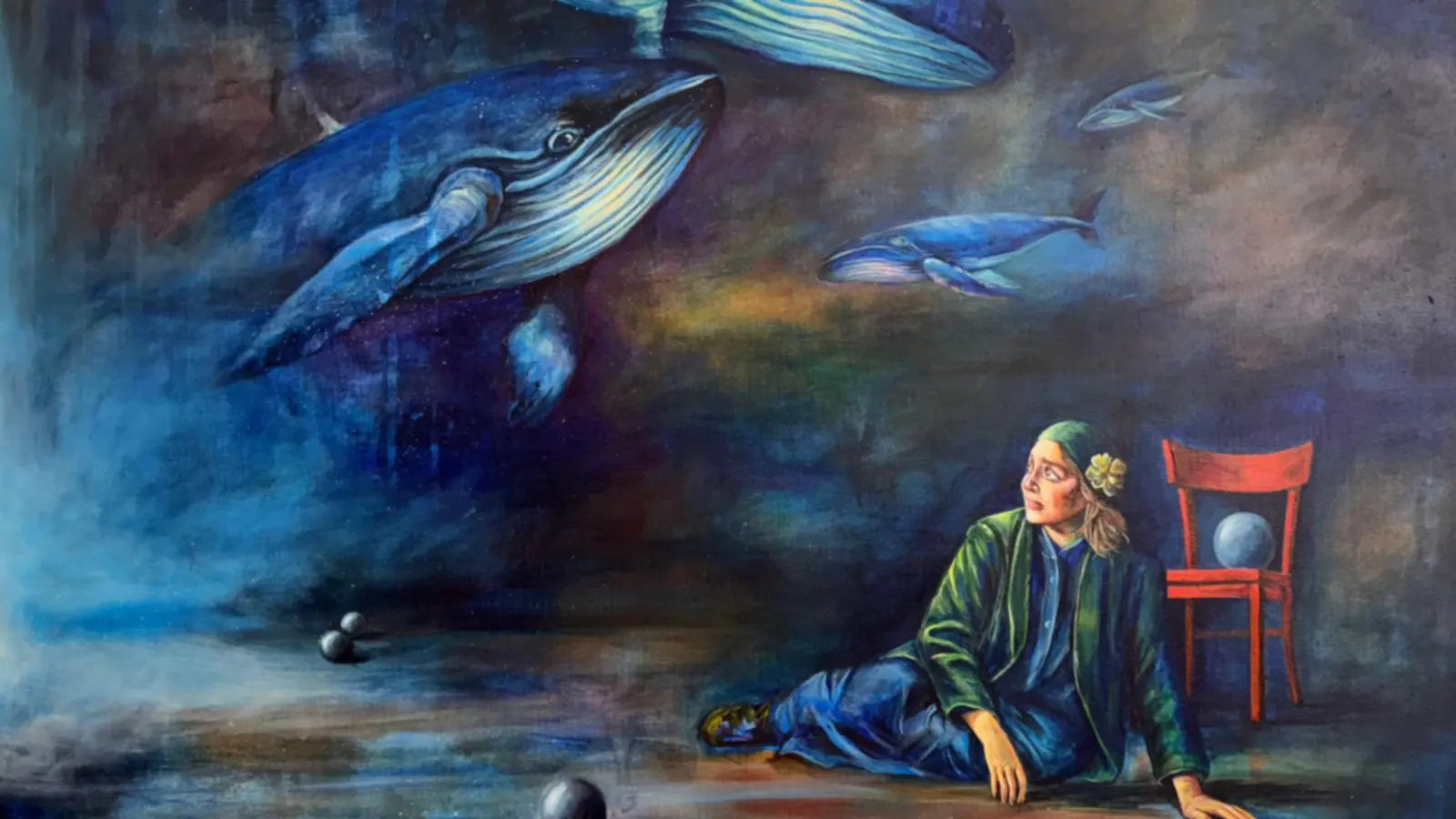 Original painting from the VanArtHub collection, shown alongside a comparison with Petley Jones Gallery