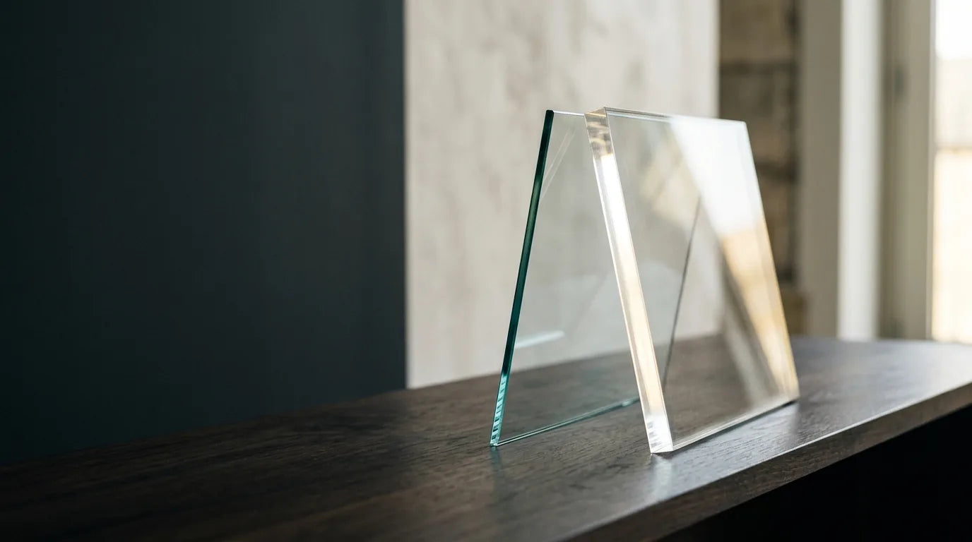 Acrylic vs Glass, from the VanArtHub custom framing guides