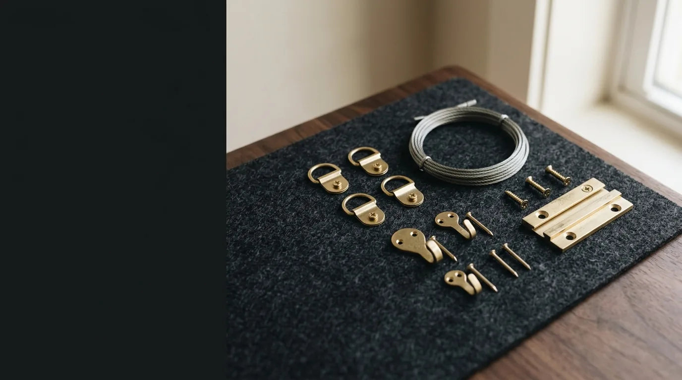 Hanging Hardware for Framed Art, from the VanArtHub custom framing guides