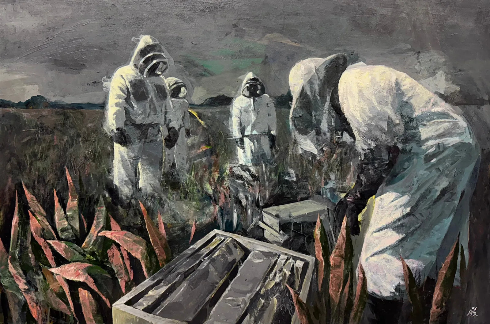 Original Canadian painting suited to custom framing