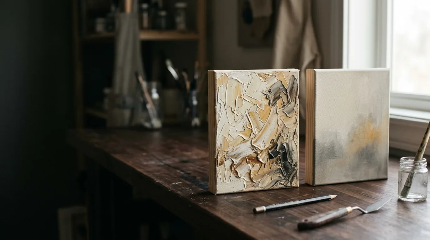 Framing Oil vs Acrylic Paintings, from the VanArtHub custom framing guides