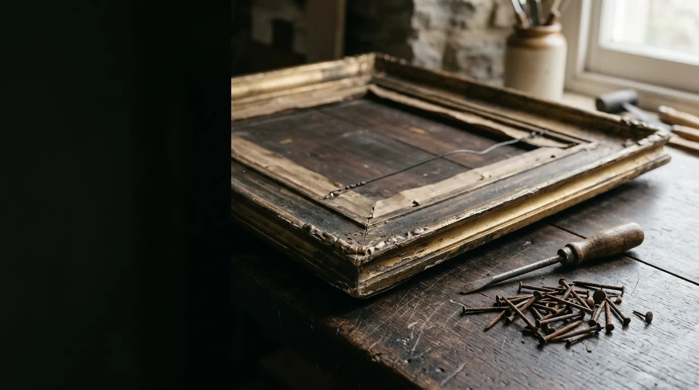 Reframing an Old or Inherited Painting, from the VanArtHub custom framing guides