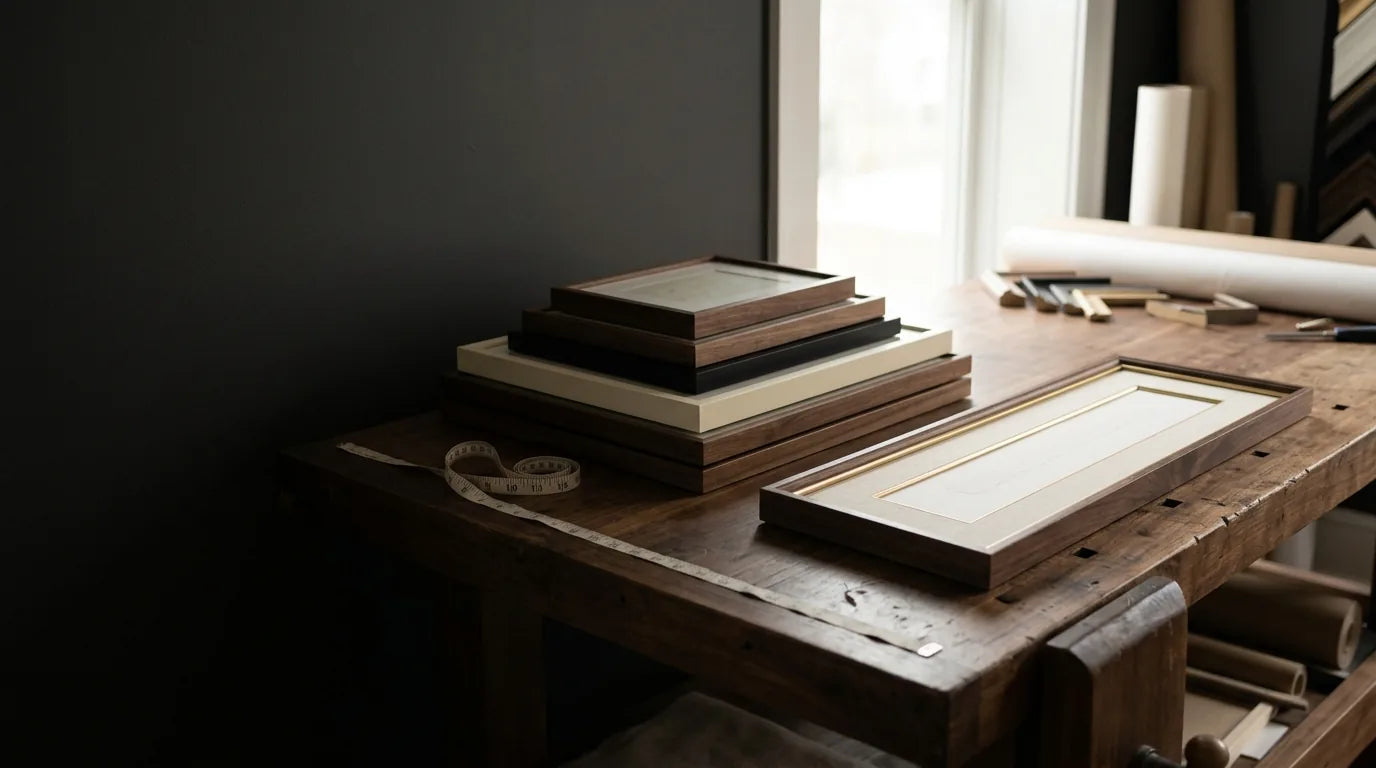 Standard vs Custom Frame Sizes, from the VanArtHub custom framing guides