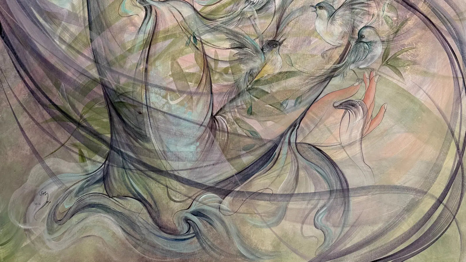An original painting on canvas from the VanArtHub gallery at 1242 Davie Street in Vancouver.