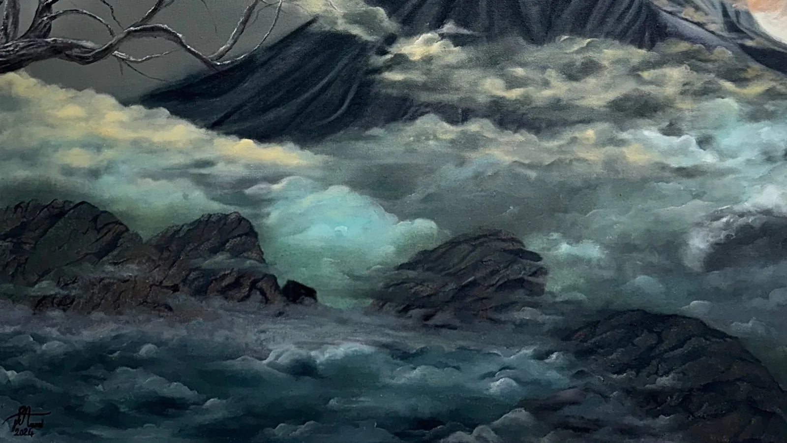An original painting on canvas from the VanArtHub gallery at 1242 Davie Street in Vancouver.