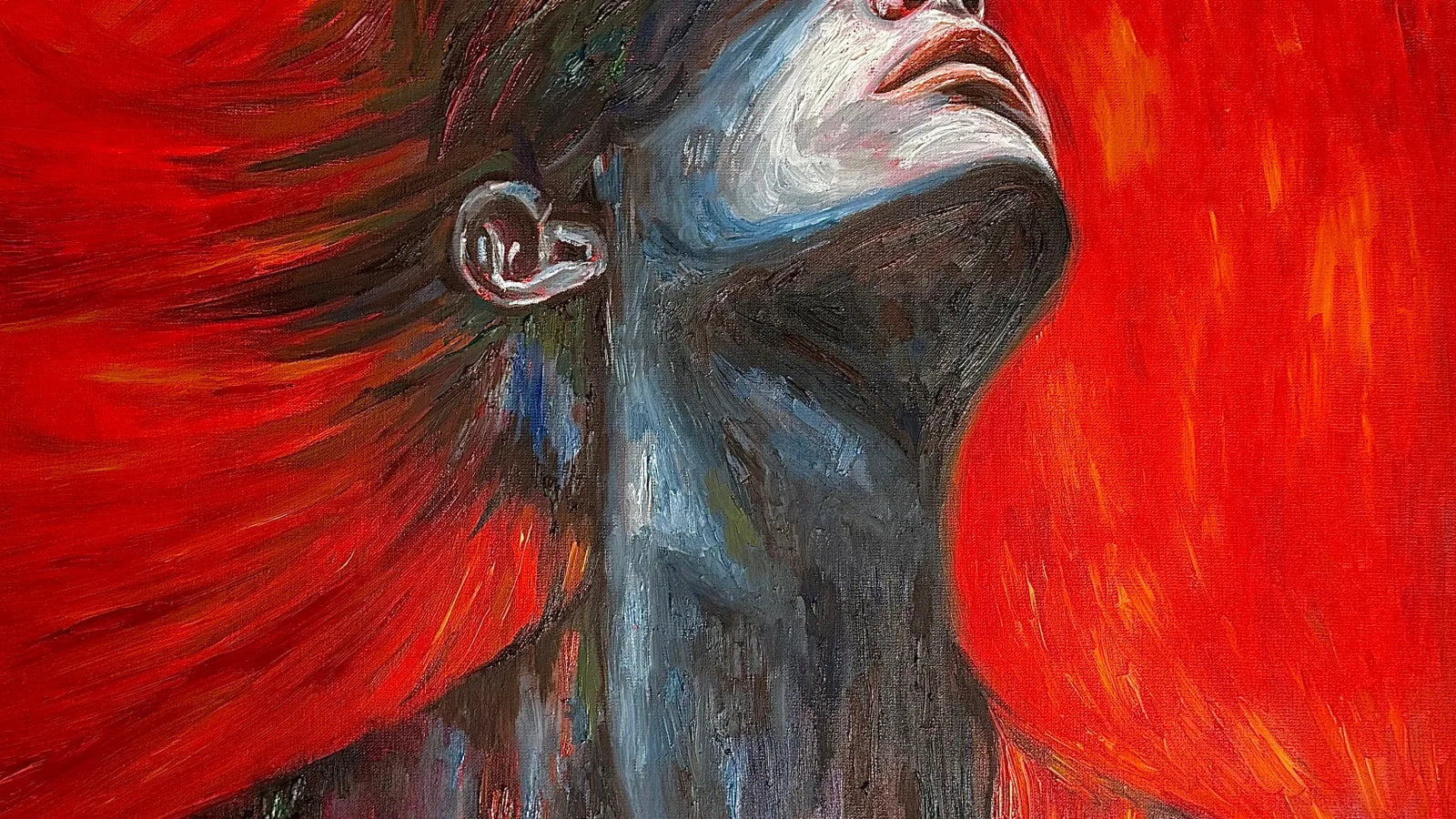 An original painting on canvas from the VanArtHub gallery at 1242 Davie Street in Vancouver.