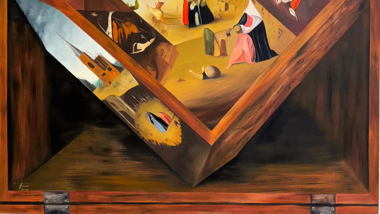 An original painting on canvas from the VanArtHub gallery at 1242 Davie Street in Vancouver.