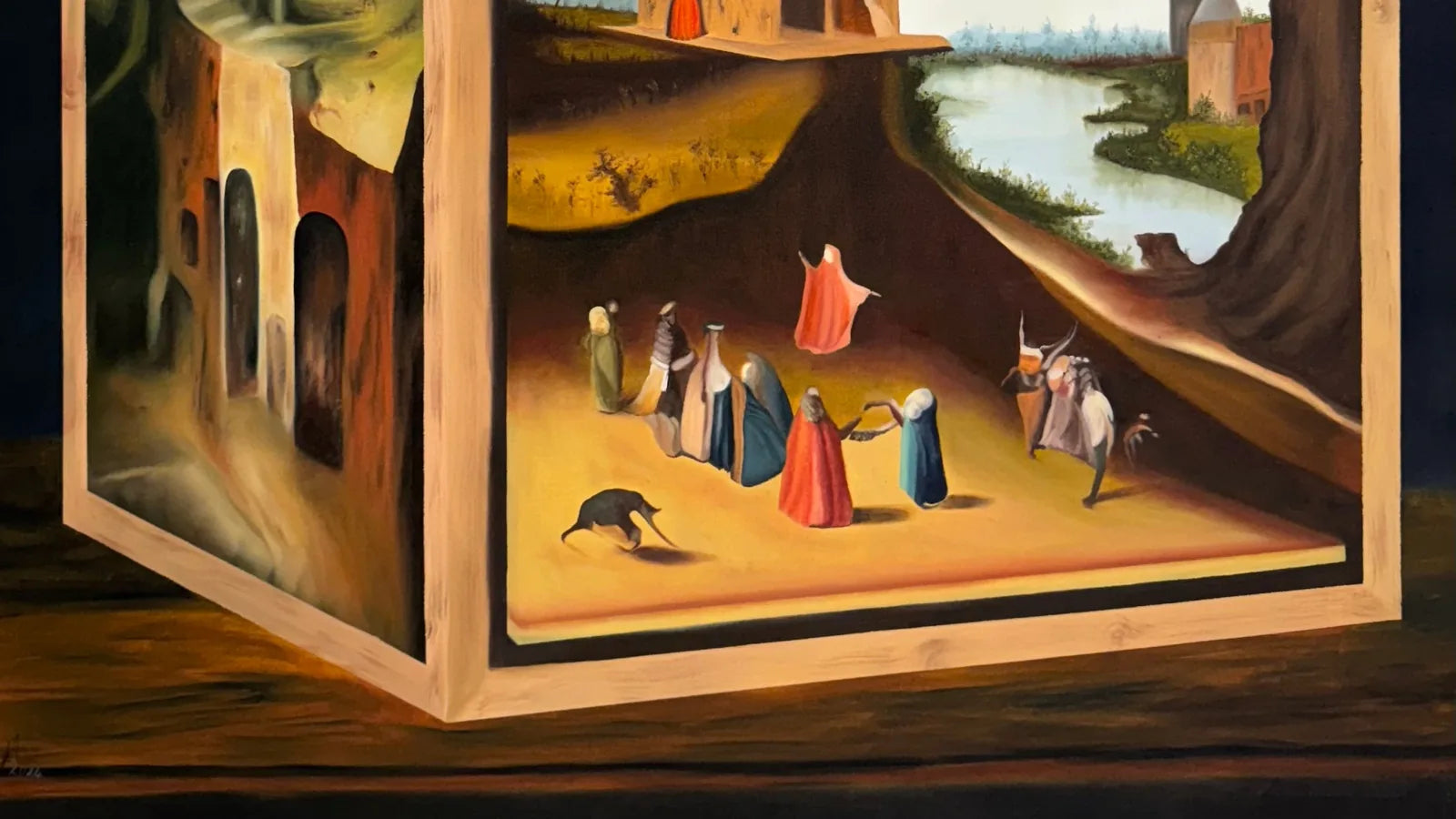 An original painting on canvas from the VanArtHub gallery at 1242 Davie Street in Vancouver.