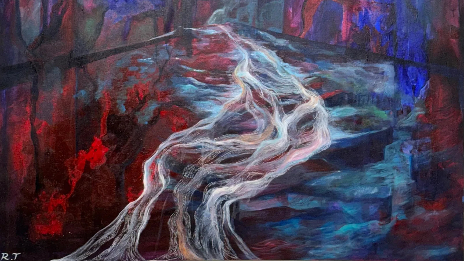 An original painting on canvas from the VanArtHub gallery at 1242 Davie Street in Vancouver.