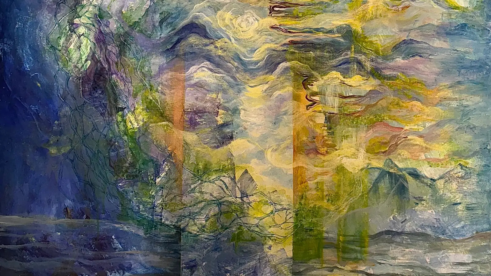 An original painting on canvas from the VanArtHub gallery at 1242 Davie Street in Vancouver.