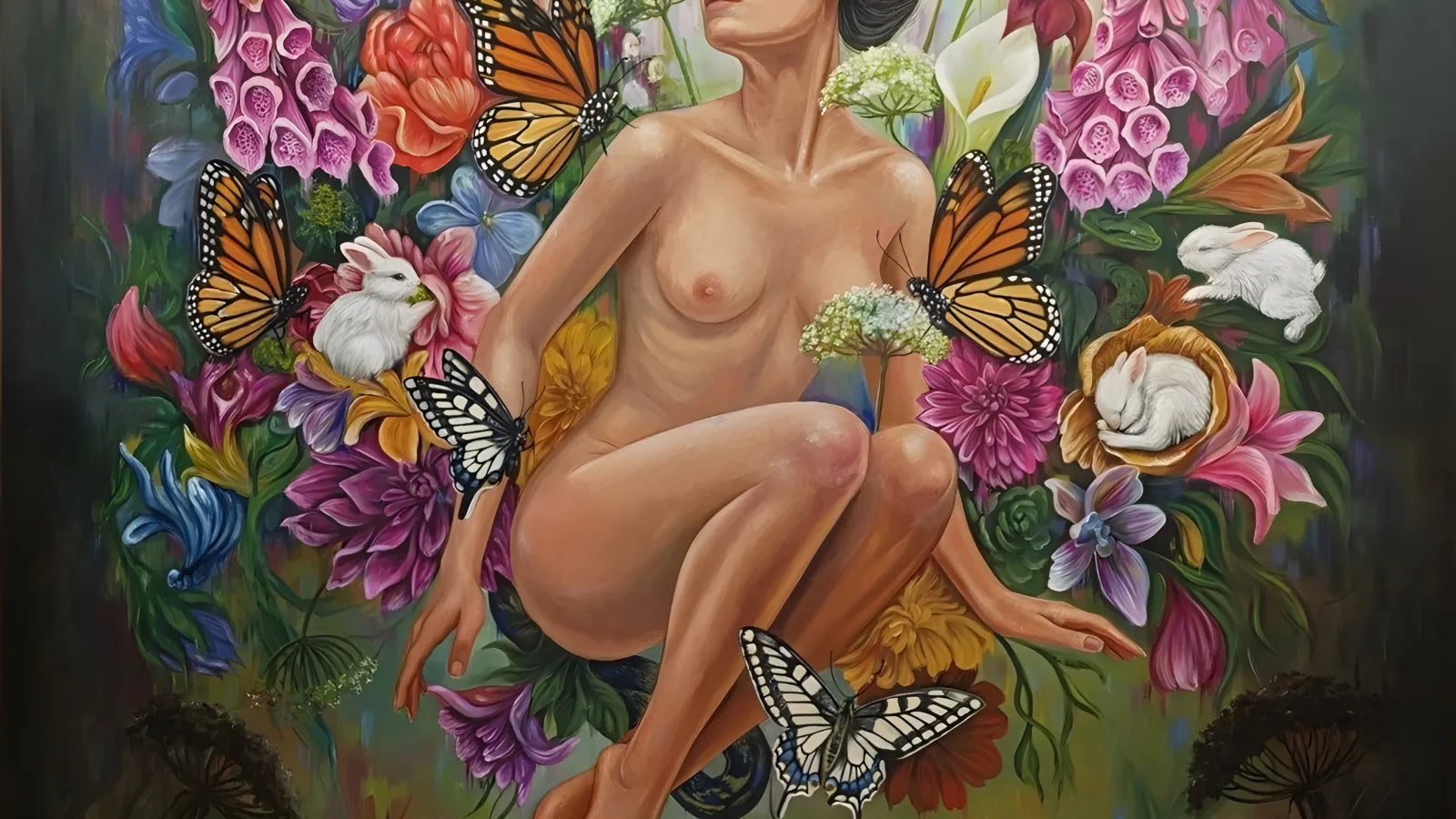 An original painting on canvas from the VanArtHub gallery at 1242 Davie Street in Vancouver.