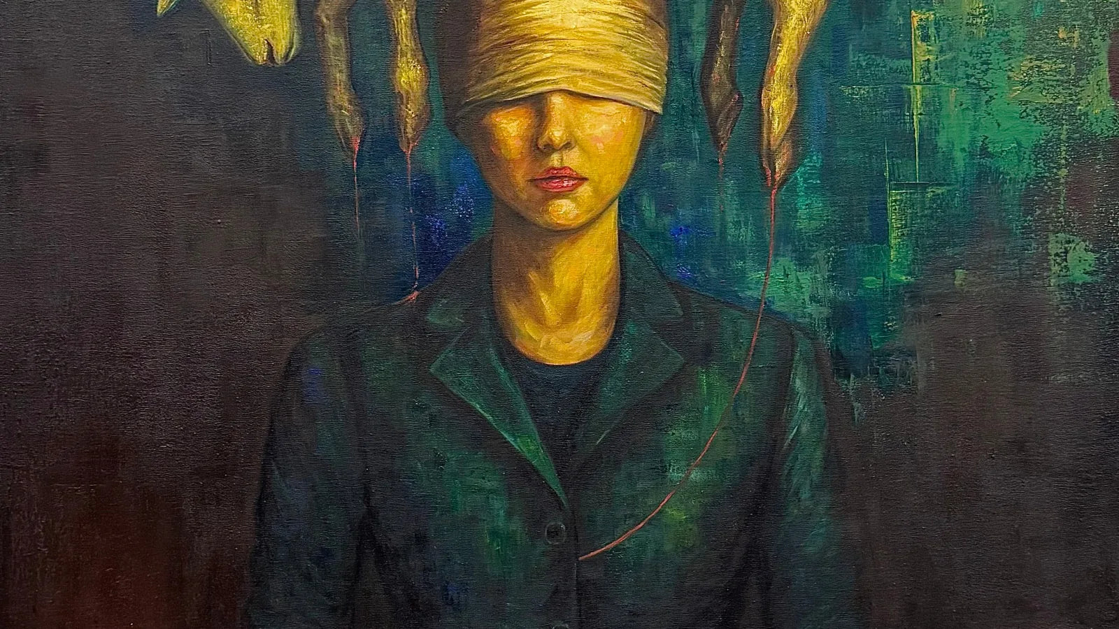 An original painting on canvas from the VanArtHub gallery at 1242 Davie Street in Vancouver.