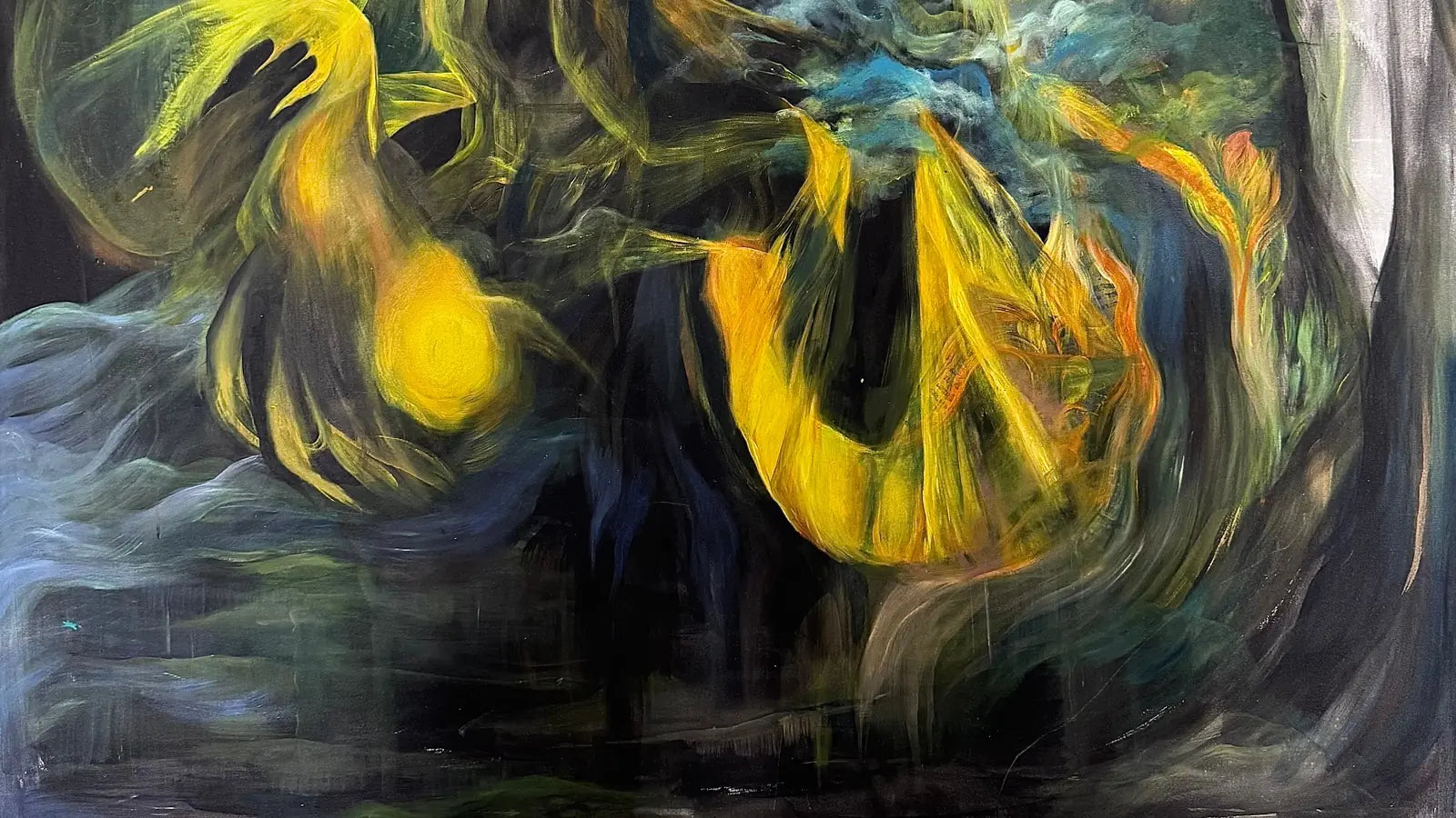 An original painting on canvas from the VanArtHub gallery at 1242 Davie Street in Vancouver.