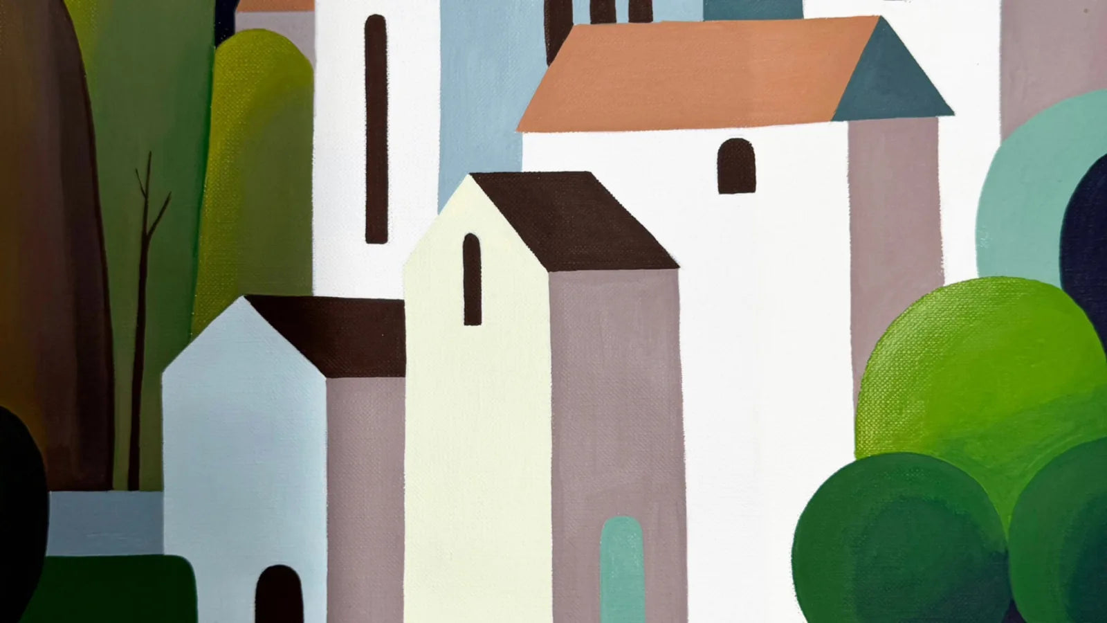 An original painting on canvas from the VanArtHub gallery at 1242 Davie Street in Vancouver.