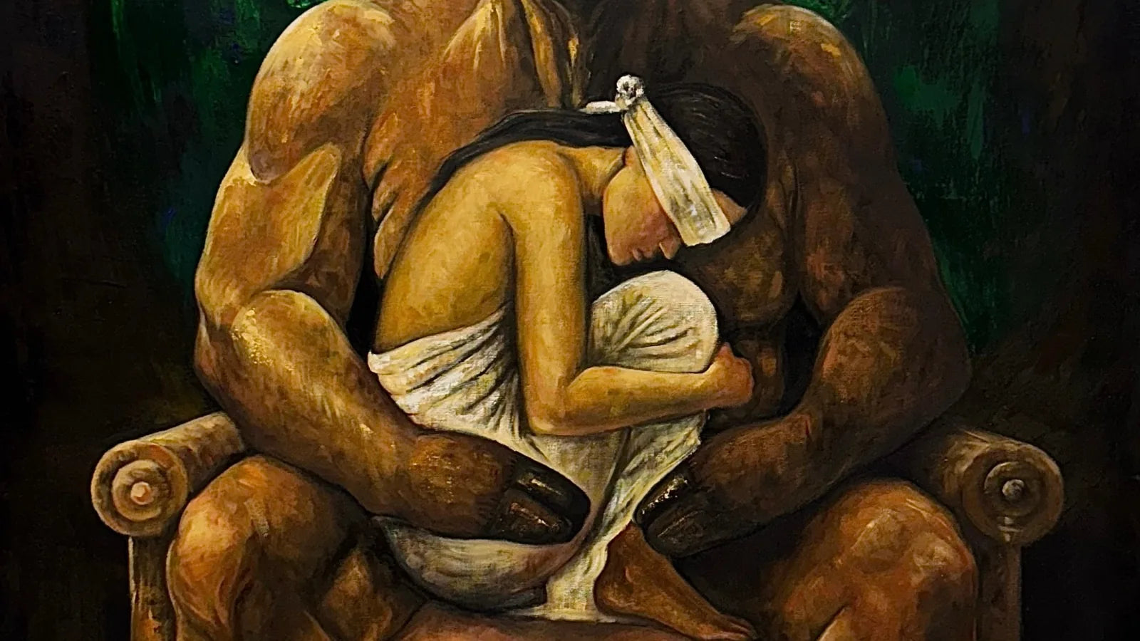 An original painting on canvas from the VanArtHub gallery at 1242 Davie Street in Vancouver.