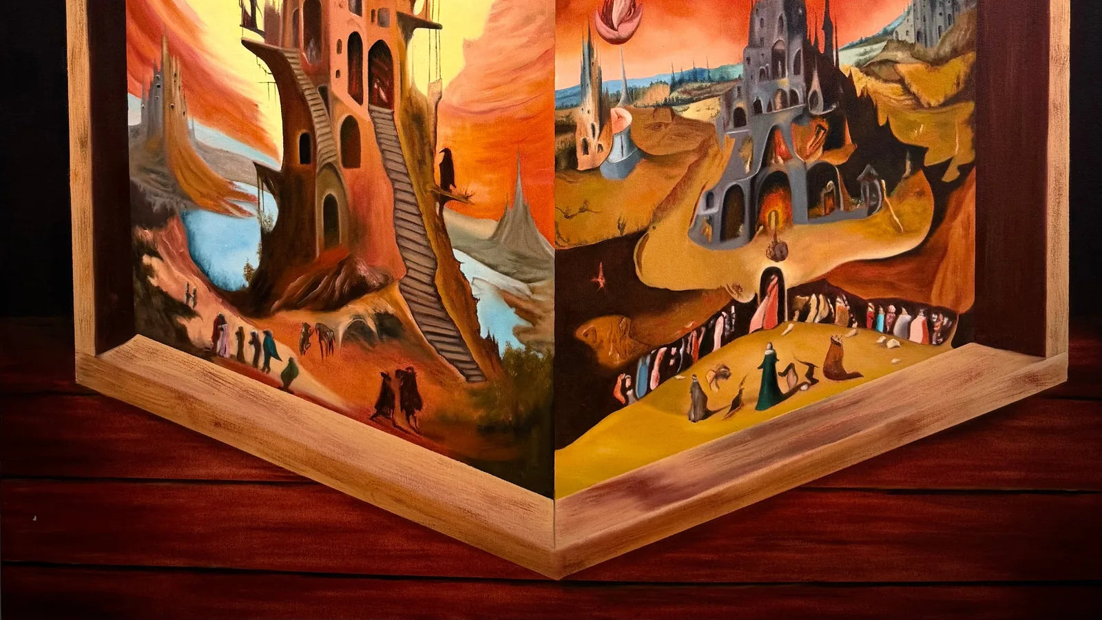 An original painting on canvas from the VanArtHub gallery at 1242 Davie Street in Vancouver.